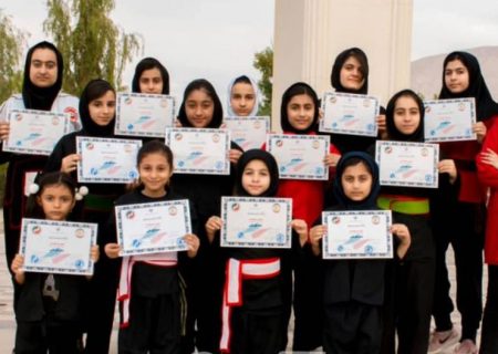 دختران کونگ فو کار بستکی بر سکوی دومی استان هرمزگان