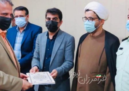 مراسم تکریم و معارفه بخشدار بخش مرکزی شهرستان بستک برگزار شد