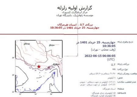 طی صبح امروز تاکنون چهار زلزله پیاپی هرمزگان را لرزاند/تیم های امداد و نجات در حالت آماده باش