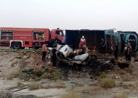 تصادف در محور کهورستان _ لار در نزدیکی دوراهی بستک جوان رویدری را به کام مرگ کشاند