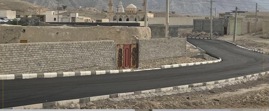 ۵۵۰۰مترمربع معابر خاکی روستای گچویه توسط خیـــرین آسفالت شد