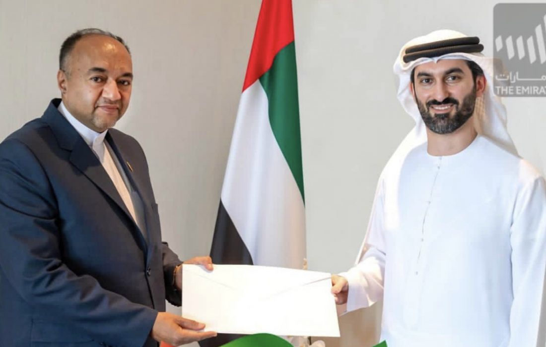 سفیر ایران در امارات رونوشت استوار نامه خود را تقدیم کرد