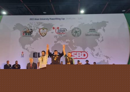 علی اسدی ورزشکار بستکی قهرمان پاورلیفتینگ آسیا شد