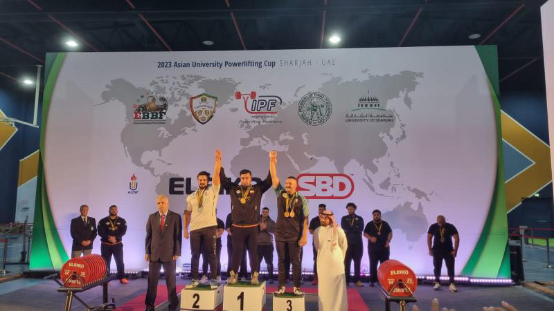 علی اسدی ورزشکار بستکی قهرمان پاورلیفتینگ آسیا شد