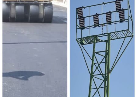 ده هزار متر مربع آسفالت معابر و روشنایی ورزشگاه چاه بنارد به بهره برداری رسید