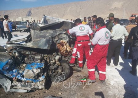 تصادف هولناک در ورودی بستک، جان راننده جوان انوه ای را گرفت