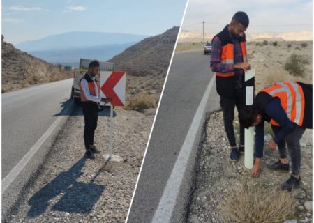 به دستور فرماندار ، تابلو علائم راهنمایی و رانندگی در محور کوهیج-لاورمیستان نصب شد