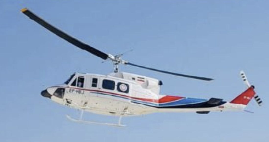 انتقال هوایی مصدوم حادثه کوهستانی روستای رودبار به بیمارستان فارابی بستک