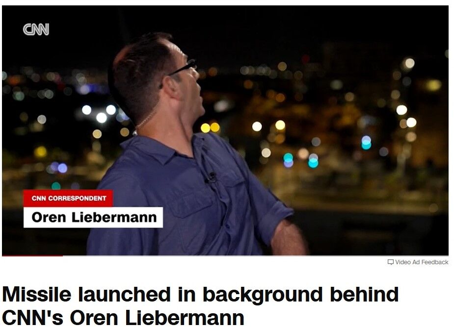 وقتی که غرش موشک های ایرانی خبرنگار CNNرا غافلگیر می کند