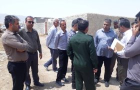 بازدید و بررسی میدانی پروژه‌های عمرانی و آب منطقه ای در شهرستان بستک