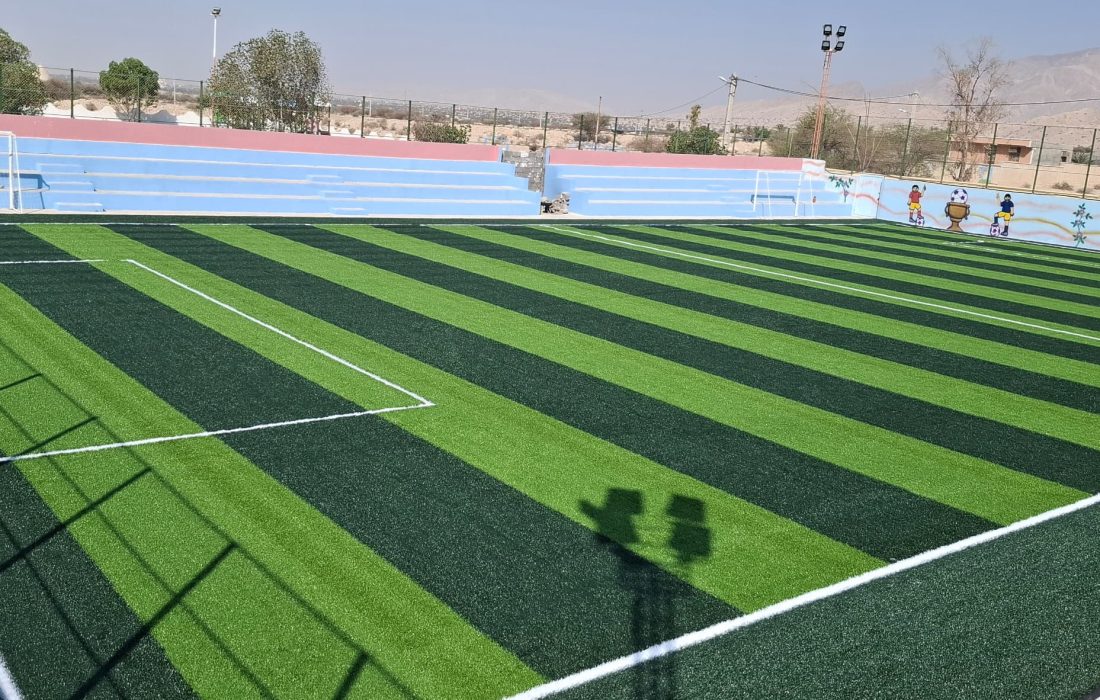 تکمیل پروژه ورزشی صالحآباد با مشارکت دهیاری و نماینده غرب هرمزگان