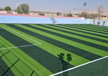 تکمیل پروژه ورزشی صالح‌آباد با مشارکت دهیاری و نماینده غرب هرمزگان